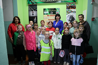 Воспитанники лагеря «Ладзеніцкія гарэзы» познакомились с профессией журналиста 